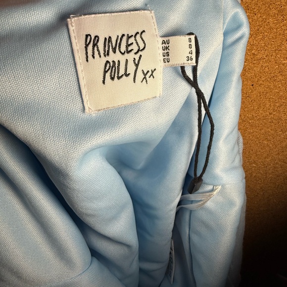 Princess Polly Light Blue Textured Tube Top - Picture 2 of 2